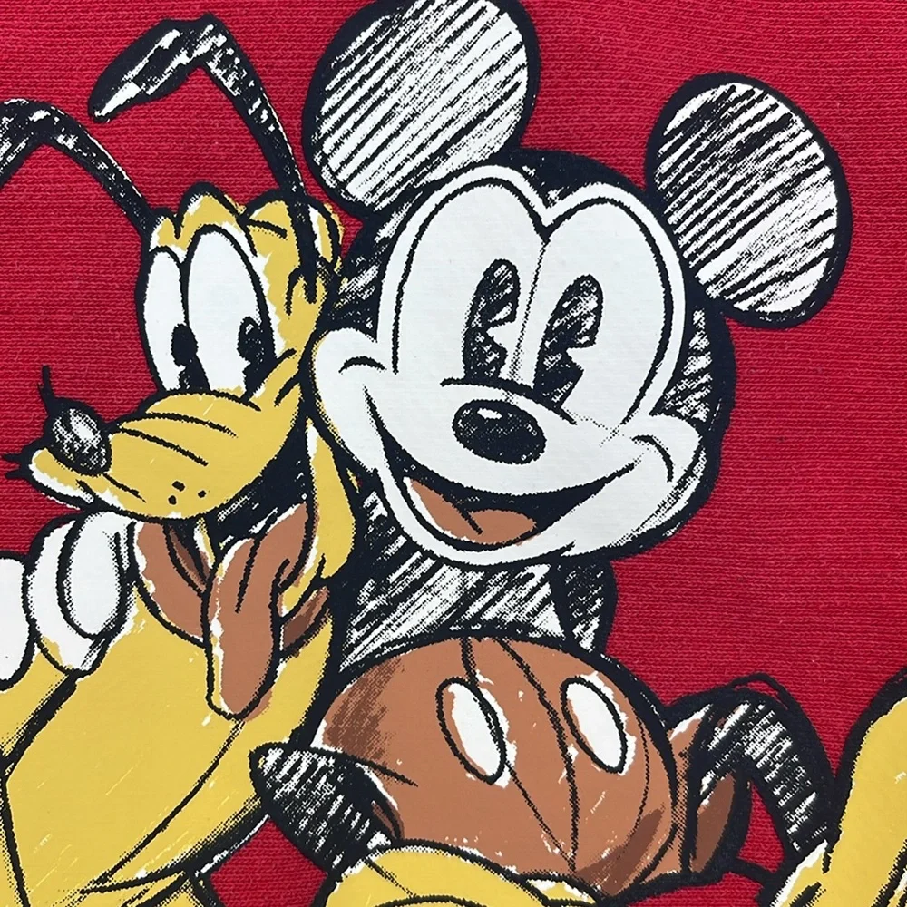 Vintage Disney x Champion Mickey Crewneck Red 90s Collectible L/XL - Picture 9 of 10